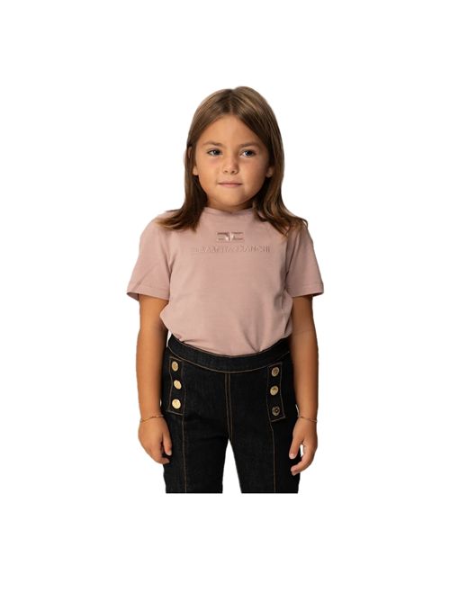T-shirt, bambina, logata. ELISABETTA FRANCHI | EGTS098 0 JE006C041
